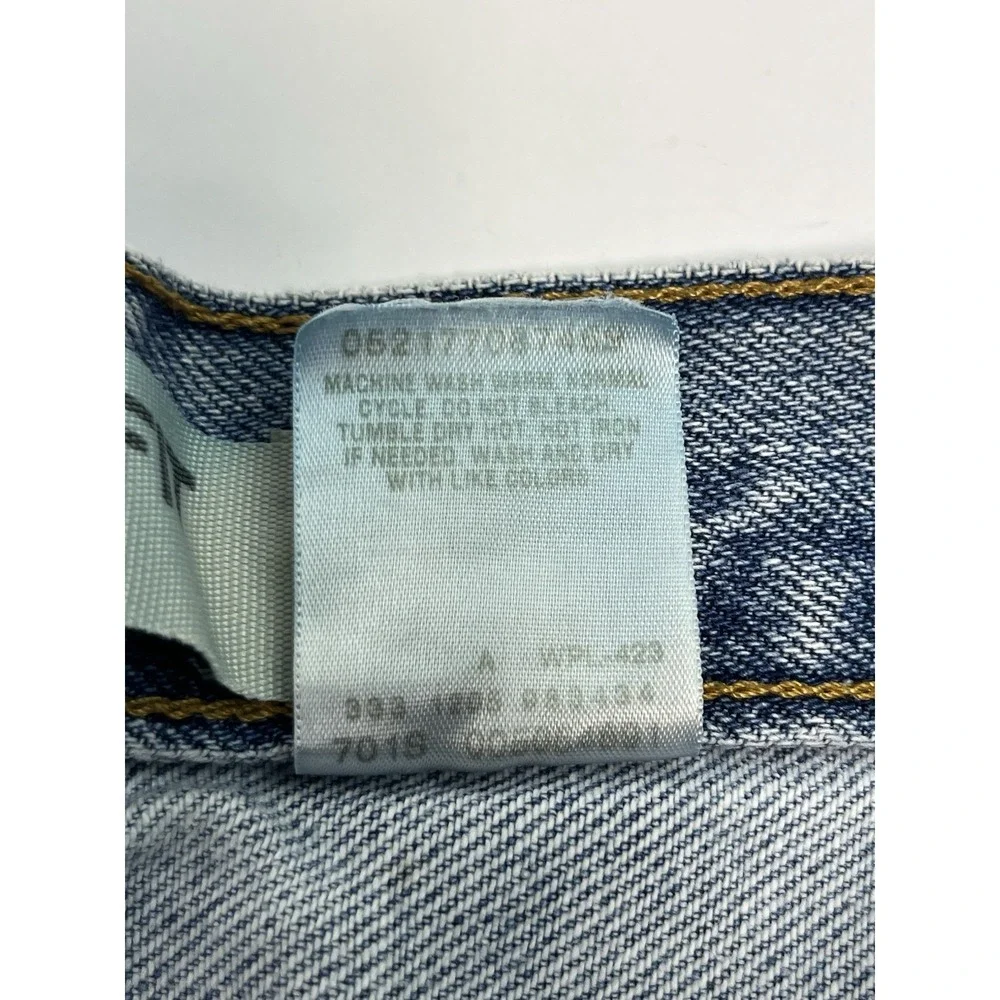 Levis 505 Jeans Mens 32x30 Blue Regular Fit Straight Y2K Vintage Light Wash